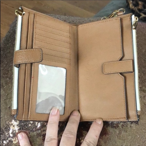 Double zip wallet michael kors clutch wristlet mk - Picture 3 of 5